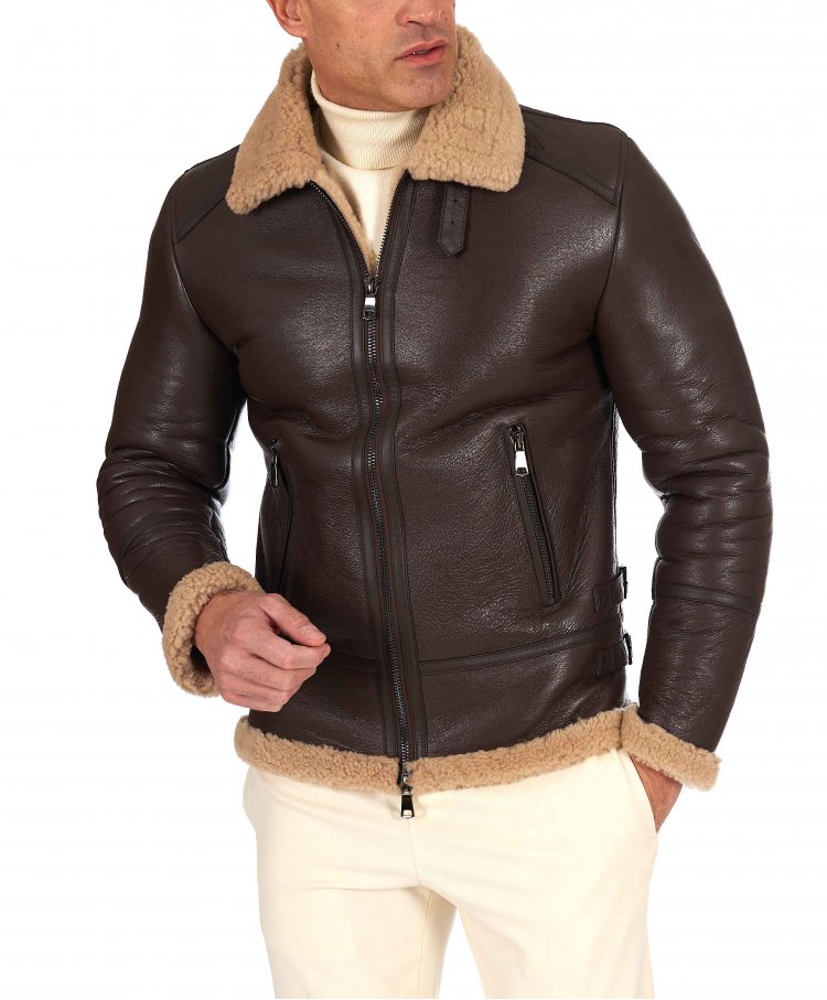 Montone Shearling marrone...