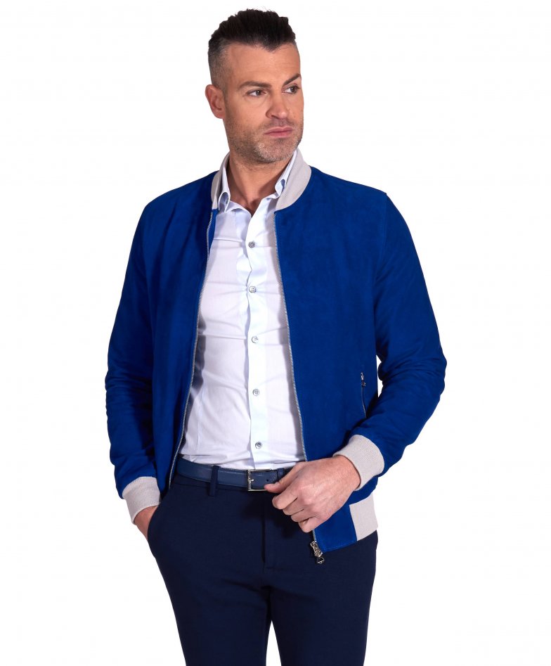 Bomber BLU Uomo NAM12470080VAQXZU807