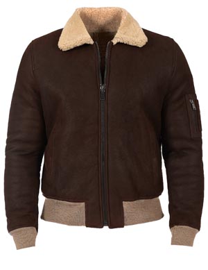 Bomber camoscio uomo beige